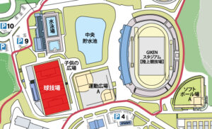 春野球技場MAP