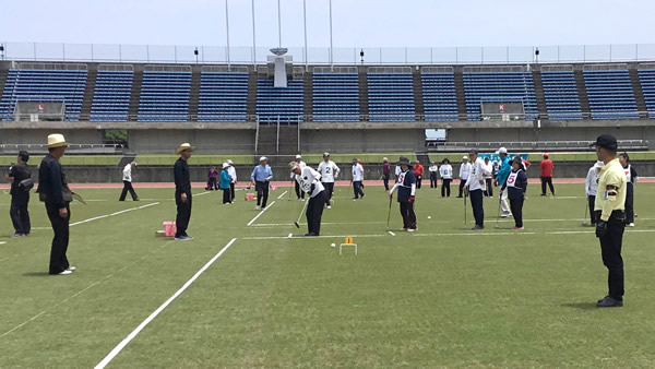 土佐の「おきゃく」プレーオープンゲートボール大会